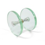 ROUND GLASS DOOR KNOB FOR GLASS DOOR / CHROME