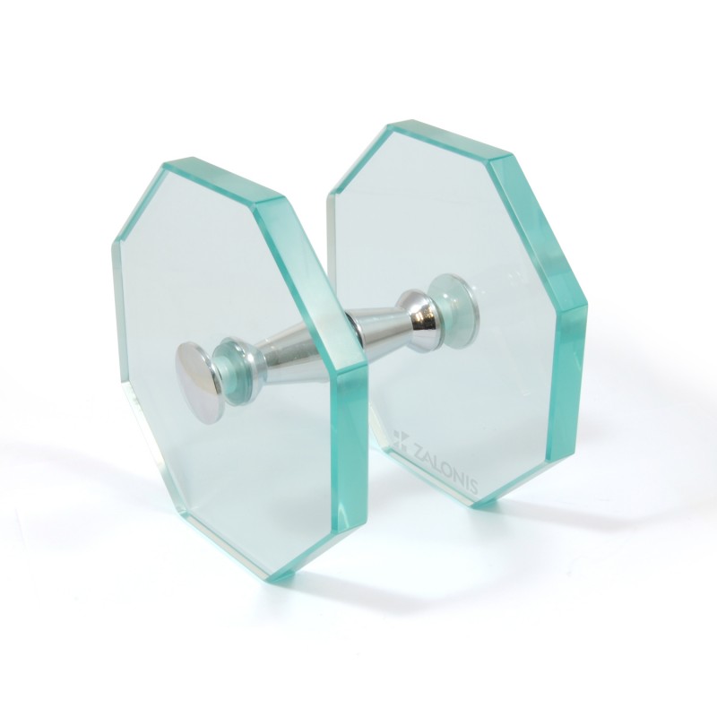 OCTAGON GLASS DOOR KNOB FOR GLASS DOOR / CHROME KNOBS FOR DOOR