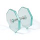 OCTAGON GLASS DOOR KNOB FOR GLASS DOOR / CHROME KNOBS FOR DOOR