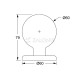 DOOR KNOB SFERA D.60 / MAT NICKEL