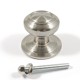DOOR KNOB D.85 mm BASE / D.70 mm / MAT NICKEL