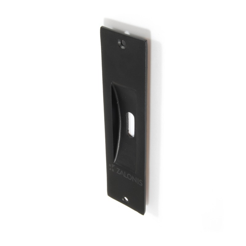 SQUARE PULL FOR SLIDING DOOR WITH HOLE / MAT BLACK DOOR INSET HANDLES-PULLS