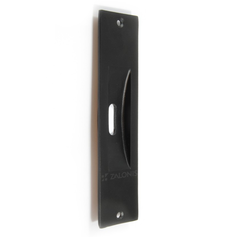 SQUARE PULL FOR SLIDING DOOR WITH HOLE / MAT BLACK DOOR INSET HANDLES-PULLS