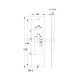 SQUARE PULL FOR SLIDING DOOR WITH HOLE / MAT BLACK DOOR INSET HANDLES-PULLS