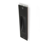 SQUARE PULL FOR SLIDING DOOR WITHOUT HOLE / MAT BLACK