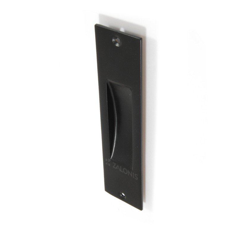 SQUARE PULL FOR SLIDING DOOR WITHOUT HOLE / MAT BLACK DOOR INSET HANDLES-PULLS