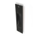 SQUARE PULL FOR SLIDING DOOR WITHOUT HOLE / MAT BLACK DOOR INSET HANDLES-PULLS