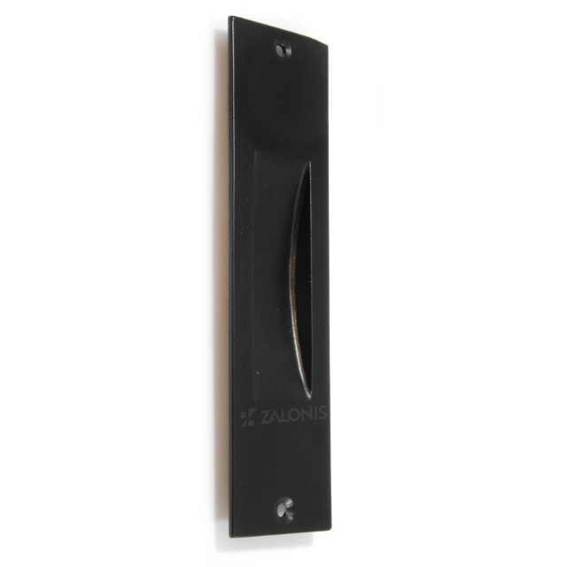 SQUARE PULL FOR SLIDING DOOR WITHOUT HOLE / MAT BLACK