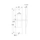 SQUARE PULL FOR SLIDING DOOR WITHOUT HOLE / MAT BLACK DOOR INSET HANDLES-PULLS