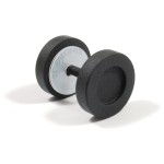 ROSETTE FLUSH PULL HANDLE D.5x1.1 cm / MAT BLACK