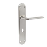NADIA DOOR HANDLE PLATE / MATT NICKEL