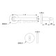 MIZAR ROUND ROSETTE / MATT NICKEL DOOR HANDLES