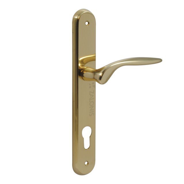 ENTRANCE HANDLE SPIRIT PLATE ROUND / GOLD / RIGHT