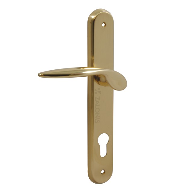 ENTRANCE HANDLE SPIRIT PLATE ROUND / GOLD / LEFT
