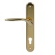 ENTRANCE HANDLE SPIRIT PLATE ROUND / GOLD / LEFT ENTRANCE DOOR HANDLES