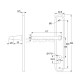 ENTRANCE HANDLE MIZAR PLATE ROUND / MATT BLACK / LEFT