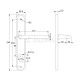 ENTRANCE HANDLE MIZAR PLATE ROUND / MATT BLACK / RIGHT