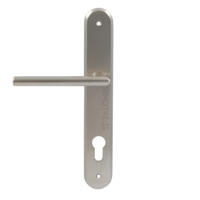 ENTRANCE HANDLE MIZAR PLATE ROUND / MATT NICKEL / LEFT