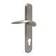 ENTRANCE HANDLE SPIRIT PLATE ROUND / MATT NICKEL / LEFT ENTRANCE DOOR HANDLES