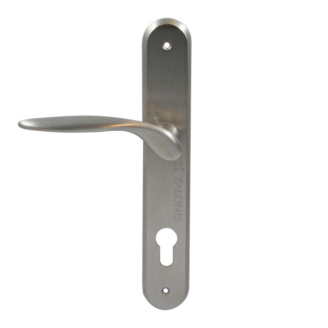 ENTRANCE HANDLE SPIRIT PLATE ROUND / MATT NICKEL / LEFT