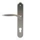 ENTRANCE HANDLE SPIRIT PLATE ROUND / MATT NICKEL / LEFT ENTRANCE DOOR HANDLES