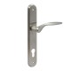 ENTRANCE HANDLE SPIRIT PLATE ROUND / MATT NICKEL / RIGHT ENTRANCE DOOR HANDLES