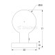 DOOR ROSETTE D.52 / MAT INOX