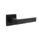 ELLE SQUARE ROSETTE / MATT BLACK DOOR HANDLES