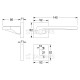 ITACA SQUARE ROSETTE / MATT BLACK