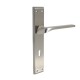 ITACA PLATE SQUARE / MATT NICKEL DOOR HANDLES