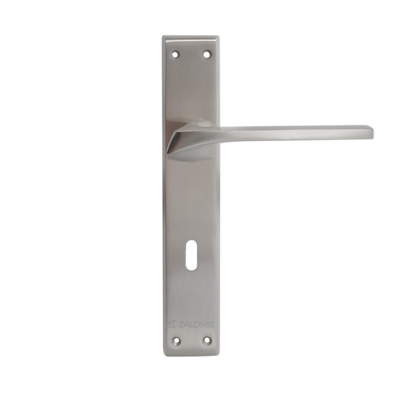ITACA PLATE SQUARE / MATT NICKEL DOOR HANDLES