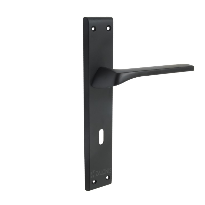 ITACA PLATE SQUARE / MATT BLACK DOOR HANDLES