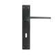 ITACA PLATE SQUARE / MATT BLACK DOOR HANDLES