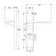 ITACA PLATE SQUARE / MATT BLACK DOOR HANDLES