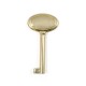OVAL WARDROBE CUPBOARD LOCK KEY / GOLD