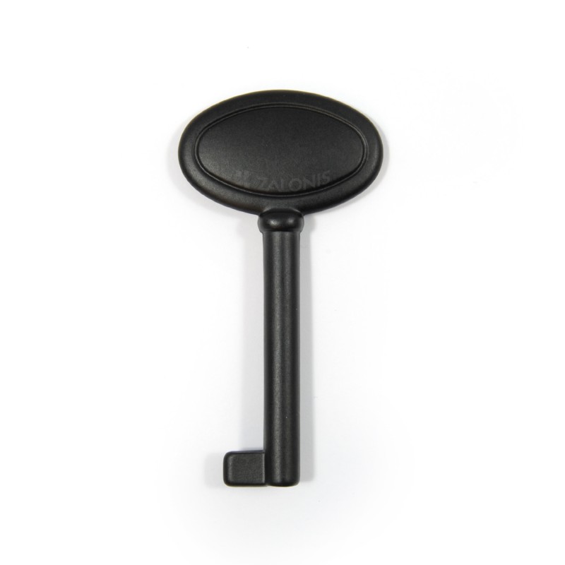 OVAL WARDROBE CUPBOARD LOCK KEY / MAT BLACK