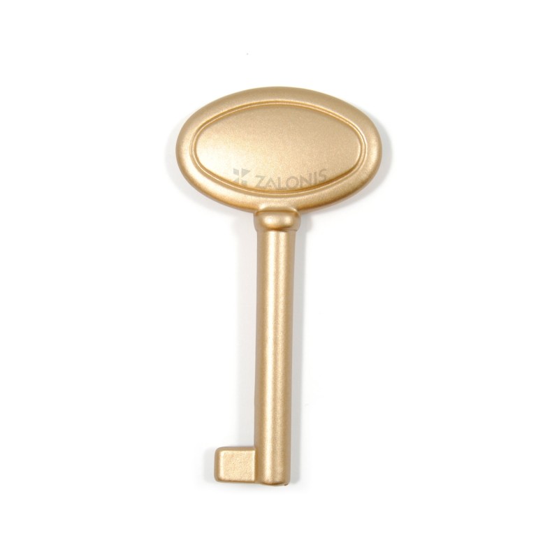 OVAL WARDROBE CUPBOARD LOCK KEY / MAT GOLD