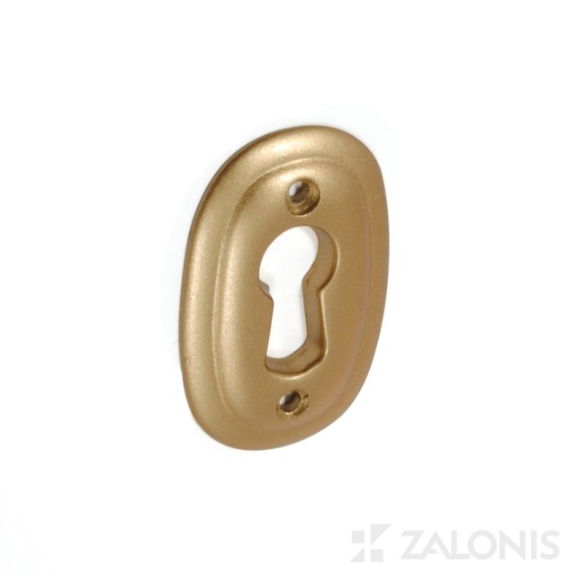 OVAL SHAPE KEYHOLE / MAT GOLD
