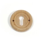 WOODEN ROUND SHAPE KEYHOLE / D.33.5 mm / BEECH