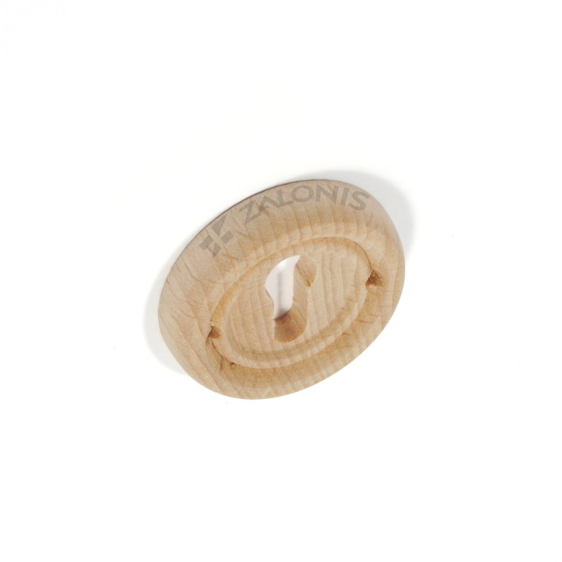 WOODEN ROUND SHAPE KEYHOLE / D.33.5 mm / BEECH