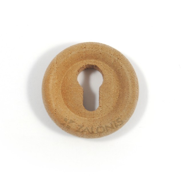 WOODEN ROUND SHAPE INSET KEYHOLE / D.30 mm / WALNUT