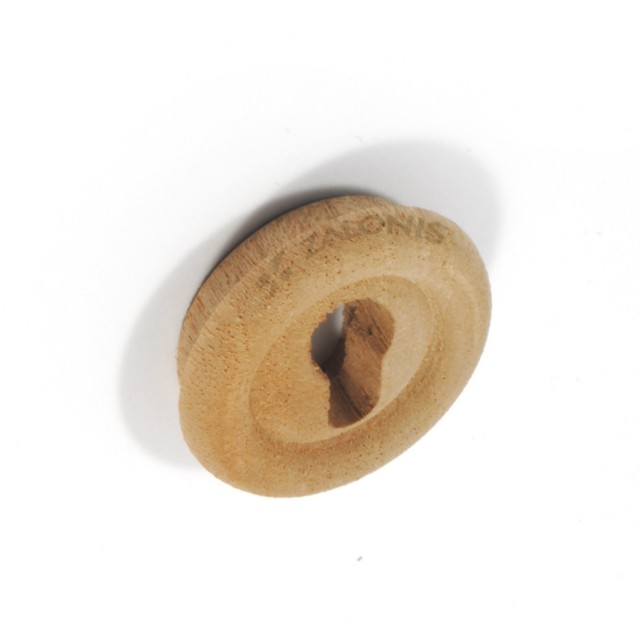WOODEN ROUND SHAPE INSET KEYHOLE / D.30 mm / WALNUT