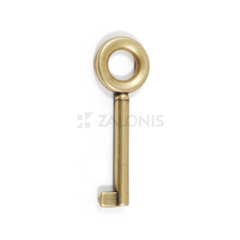 ROUND WARDROBE CUPBOARD LOCK KEY / ANTIQUE