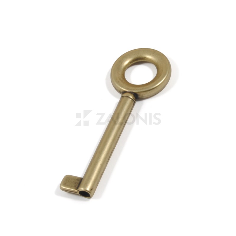 ROUND WARDROBE CUPBOARD LOCK KEY / ANTIQUE