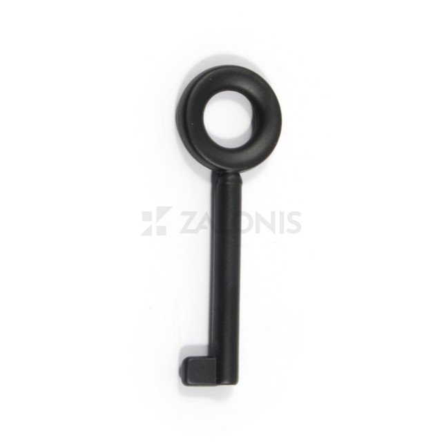 ROUND WARDROBE CUPBOARD LOCK KEY / MAT BLACK