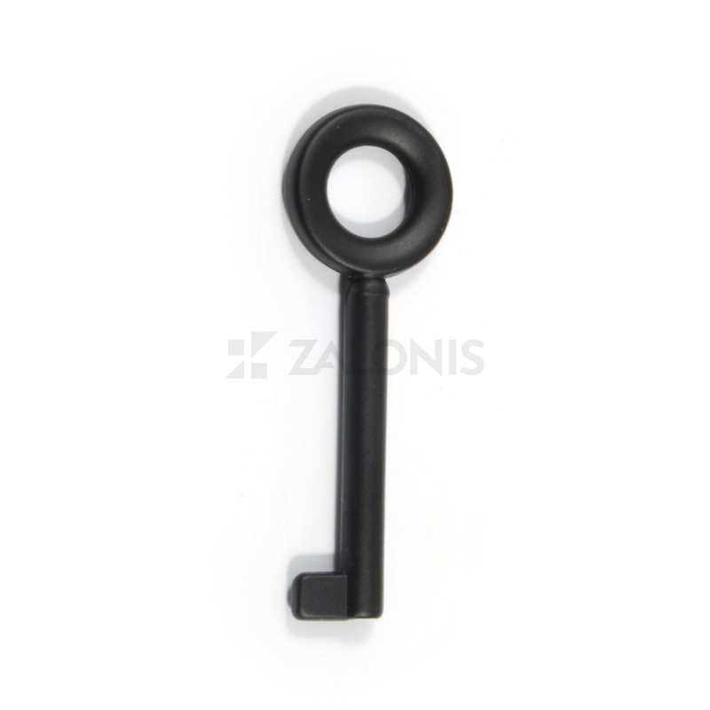 ROUND WARDROBE CUPBOARD LOCK KEY / MAT BLACK