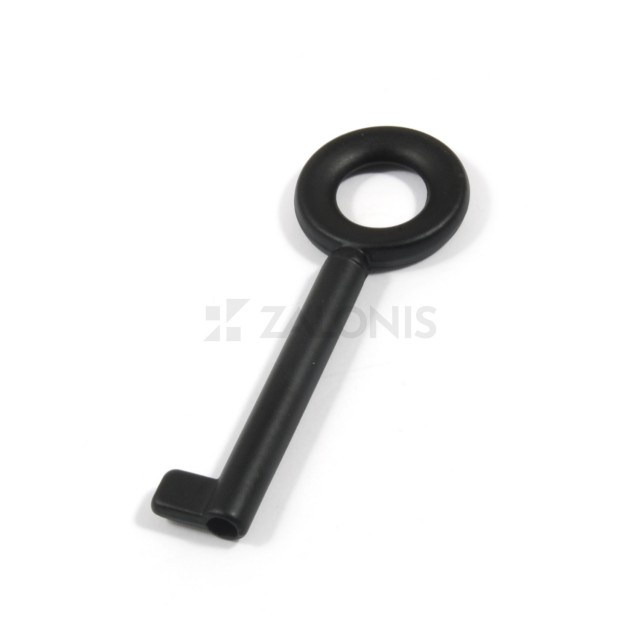 ROUND WARDROBE CUPBOARD LOCK KEY / MAT BLACK