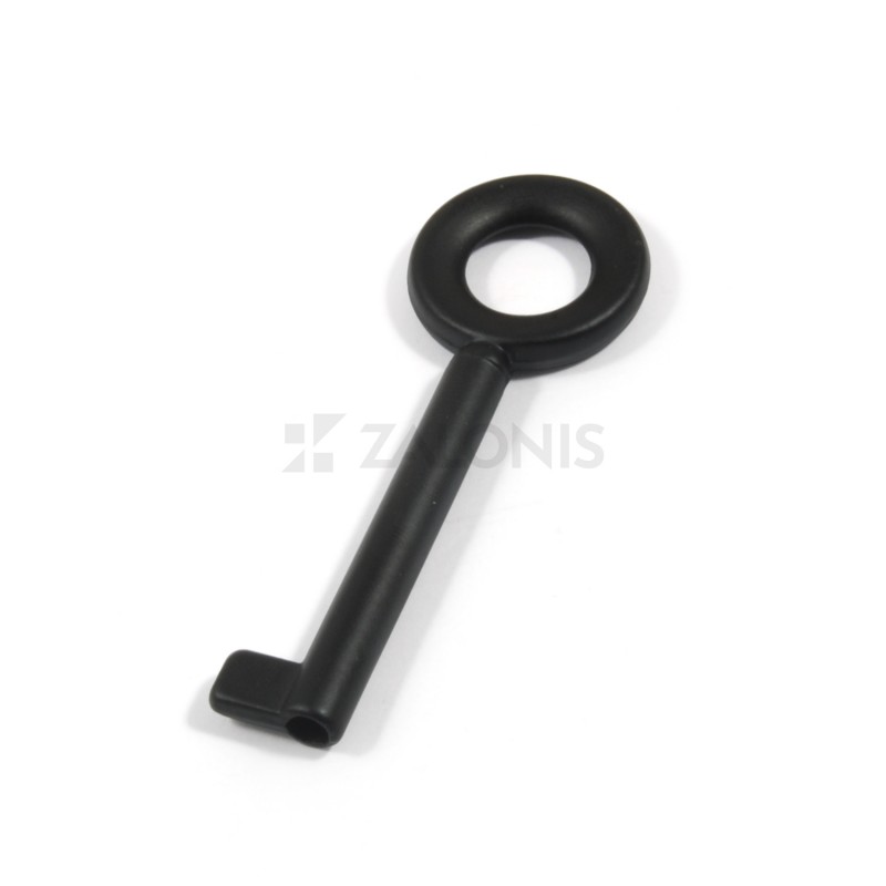 ROUND WARDROBE CUPBOARD LOCK KEY / MAT BLACK