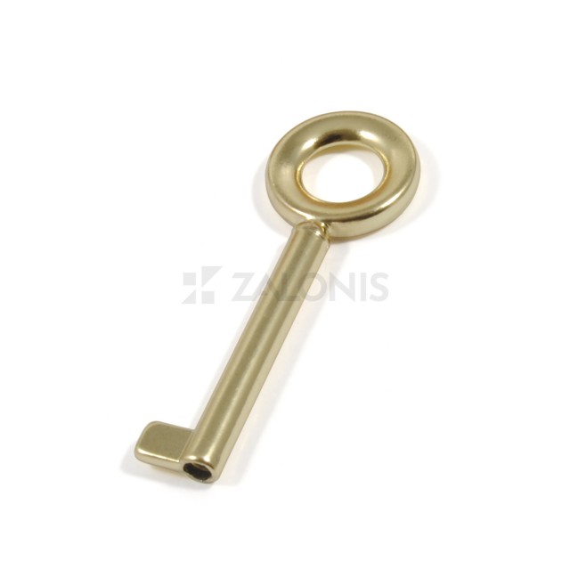 ROUND WARDROBE CUPBOARD LOCK KEY / GOLD
