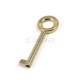 ROUND WARDROBE CUPBOARD LOCK KEY / GOLD